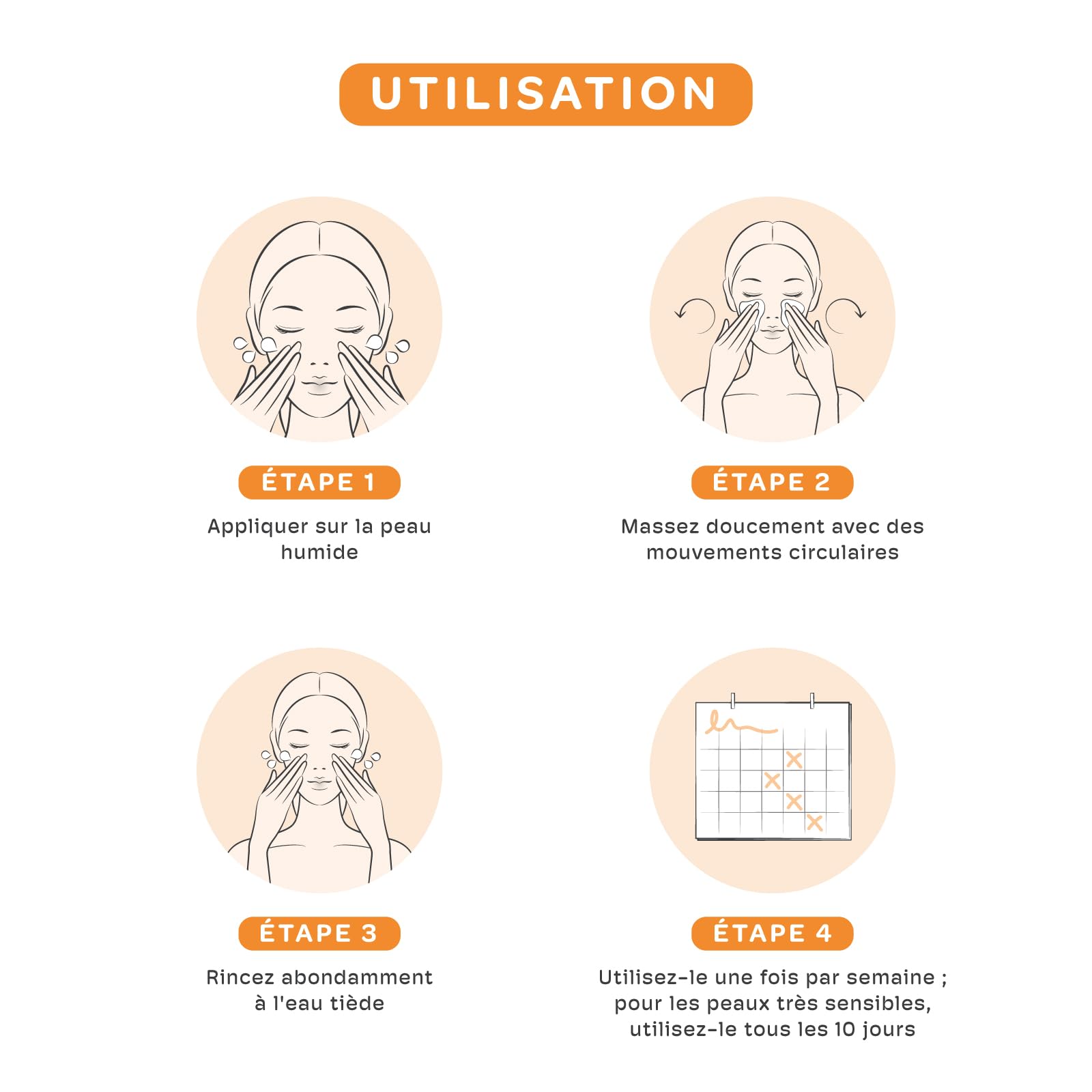 by Amazon Gommage pour le visage à l'abricot, 2 x 100ml