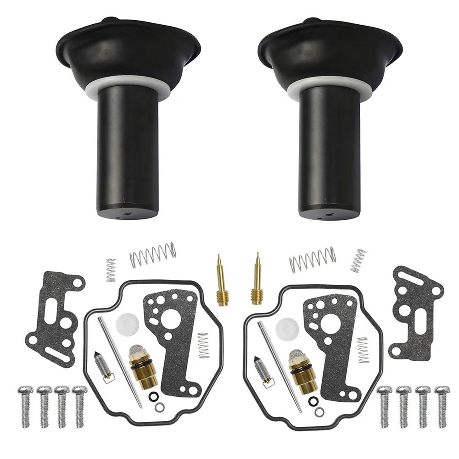 2 Set Per Yamaha Virago XV535 1990-2001 Kit Di Riparazione E Ricostruzione Del Carburatore Per Motocicletta Con Diaframma A Stantuffo