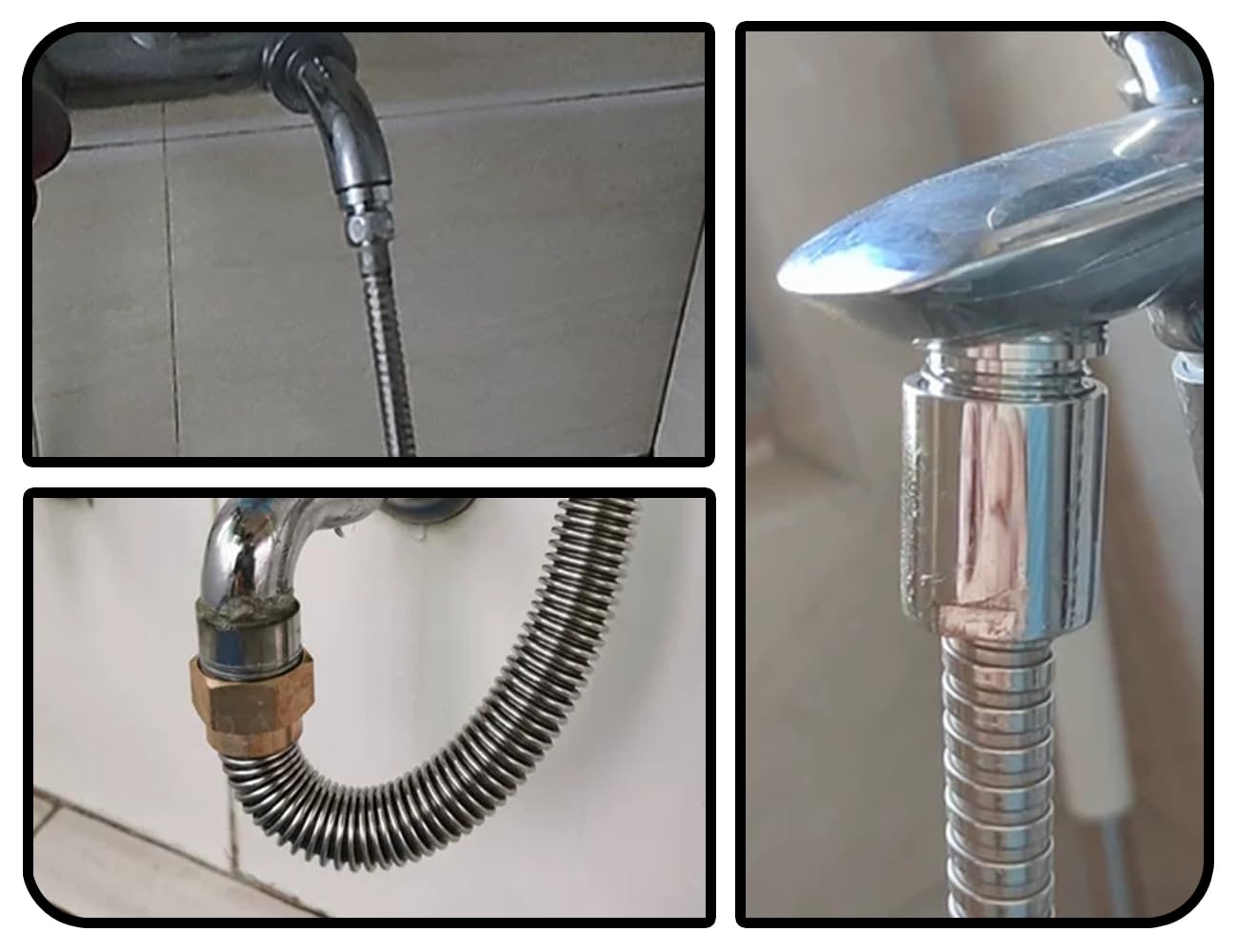 KAPSING 3 adattatori per rubinetto, filettatura esterna M22 su M24, connettore per aeratore, guarnizione in gomma, adattatore per rubinetti da cucina