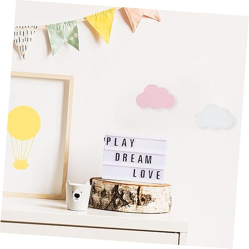 Miniatura 8 de IMIKEYA Gancho de nube de madera, ganchos de nube para ropa, ganchos para colgar abrigos, nubes, baño, toalla, mochila, gancho de pared, ganchos