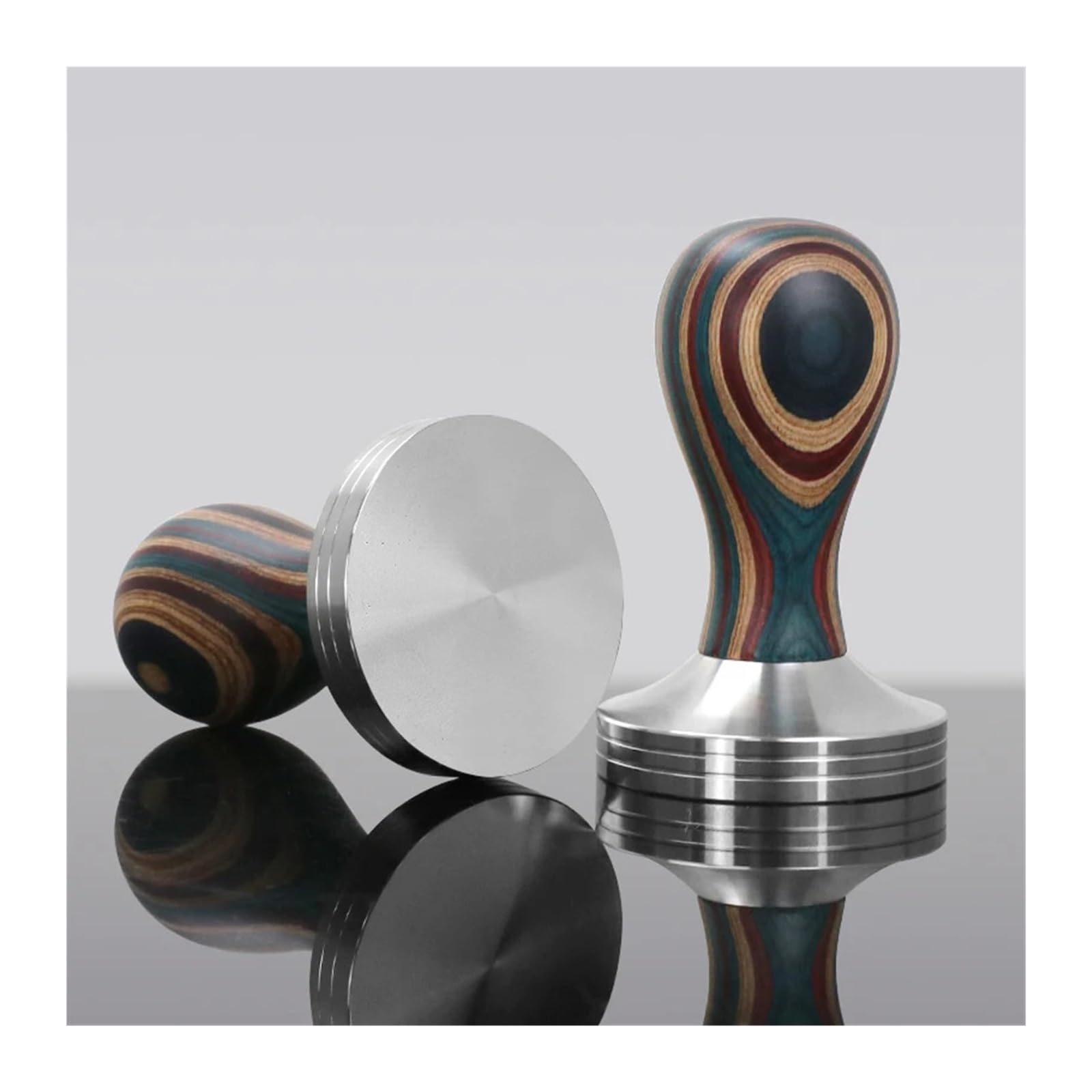 Tamper de café 51MM 53MM 57mm 58,5MM for E61 54mm accesorios portafiltro herramientas barista esquina(51mm)