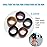 Lintopos 100 PCS Baby Hair Ties, Elastic Hair Bands Small Hair Ties for Girls Rubber Bands Elastic Ponytail Holders (Brown)