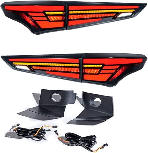 Miniatura 5 de Conjunto de luz trasera de lente ahumada, lámpara de señal de giro inversa compatible con Toyota Highlander L LE XLE XSE 2020-2022 híbrido lado del