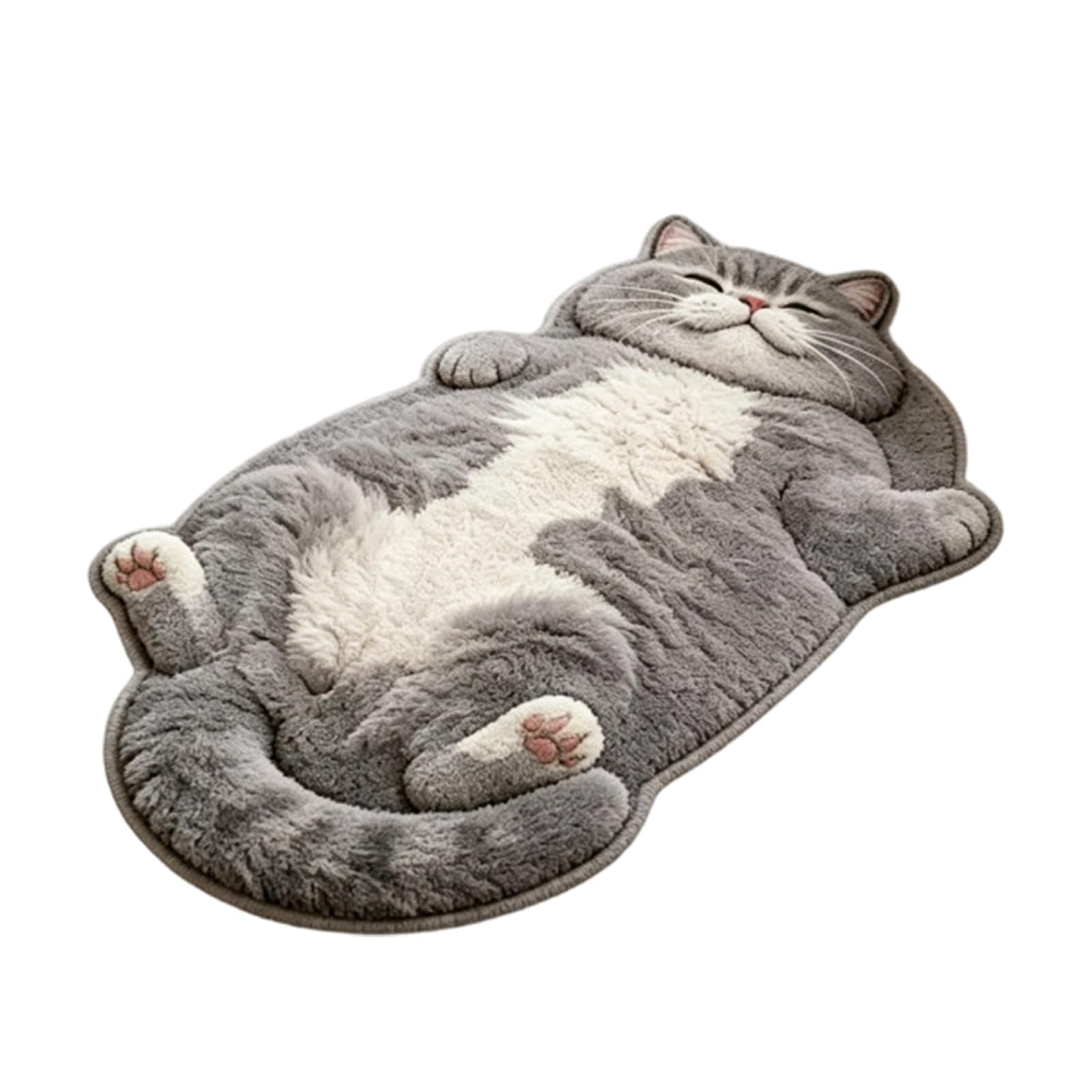 Shntig Bedside Mat Shaped Floor Rug for Entryway Decor and Bedroom Floor Accent, Decorative Single Piece Doormat Plush Rug Mat Indoor Accent Home Decor Bedside Entry Pet Themed Cozy
