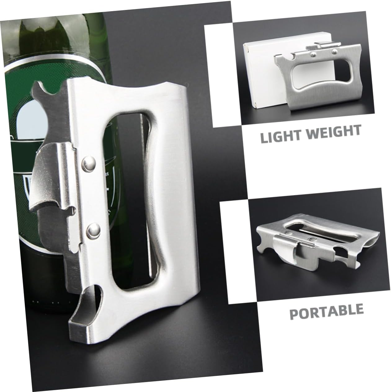 LABRIMP Manual Can Opener Bottle Opener 2pcs Stainless Steel Home Kitchen Tool Sturdy and Wear-resistant Lid Opener