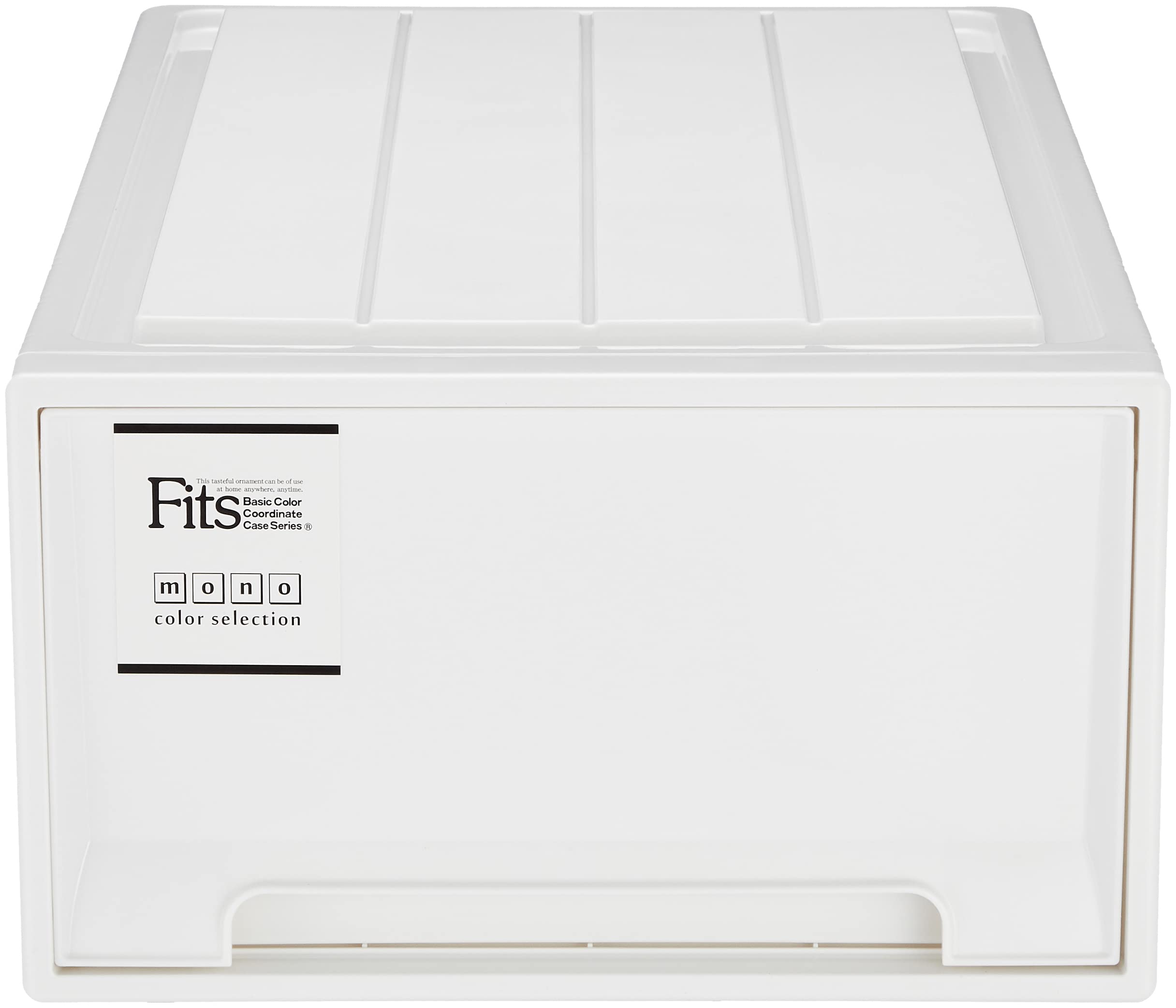 Tenma Durable Storage Case, Made in Japan, Fits Case, For Closets, Anti-Deflection, Convenient to Increase 1 Drawer (Color White), [Size Long] [Width 15.4 x Depth 29.1 x Height 9.1 inches (39 x 74 x