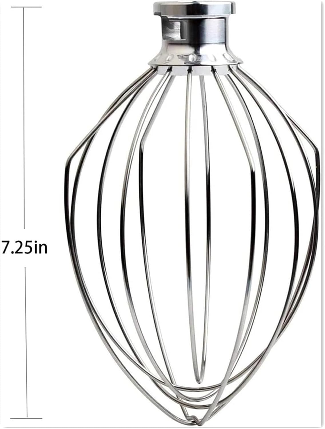 Mixer Replacement Parts, Egg Beater, Stainless Steel Egg Beater, Compatible for KitchenAid 6qt Chef Accessories Kn256w Egg Beater