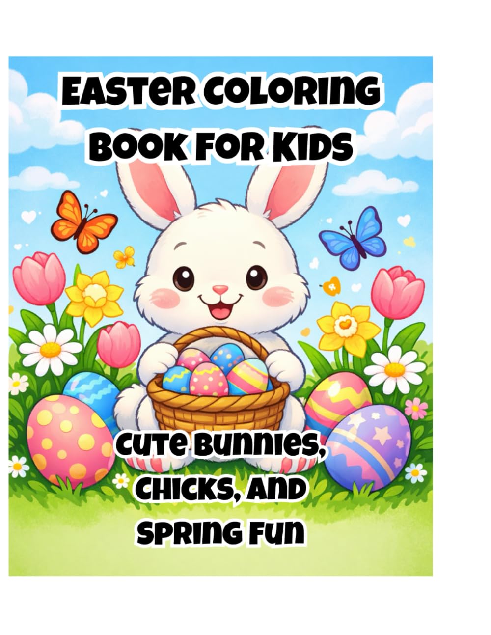 Easter Coloring Book for Kids: Cute Bunnies, Chicks, and Spring Fun