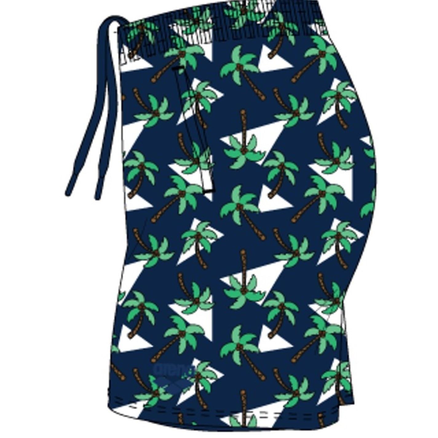 Arena M Fantasy Pantaloncini Da Mare Uomo: Shorts In Poliestere Con Slip Interno, Tasche E Cordino, Lunghezza 36,5 Cm - 2