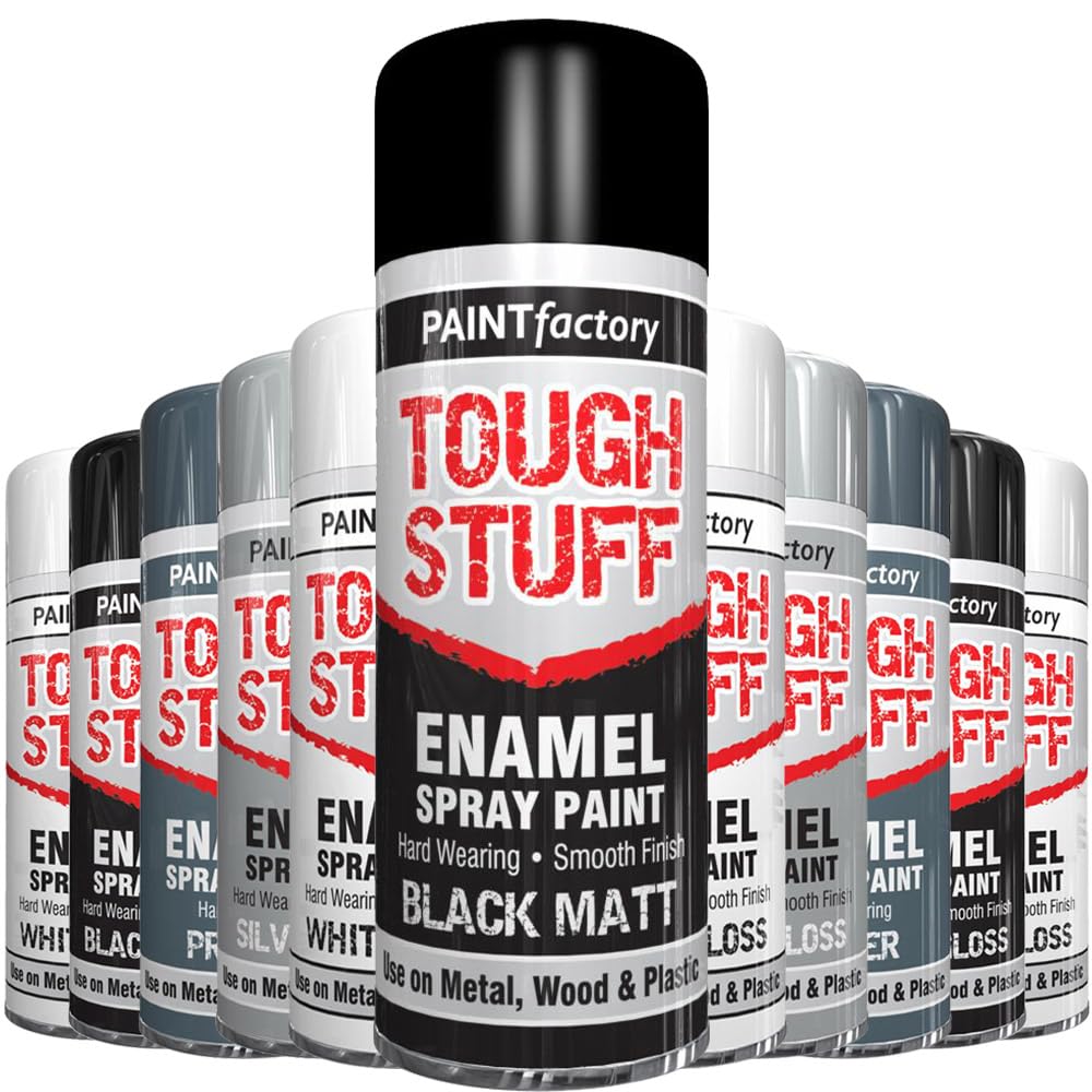 Alezyb White Appliance 300 - Enamel 1 X Enamel White Appliance 400Ml Tough Stuff Hard Wearing Smooth Aerosol For Metal Wood Plastic