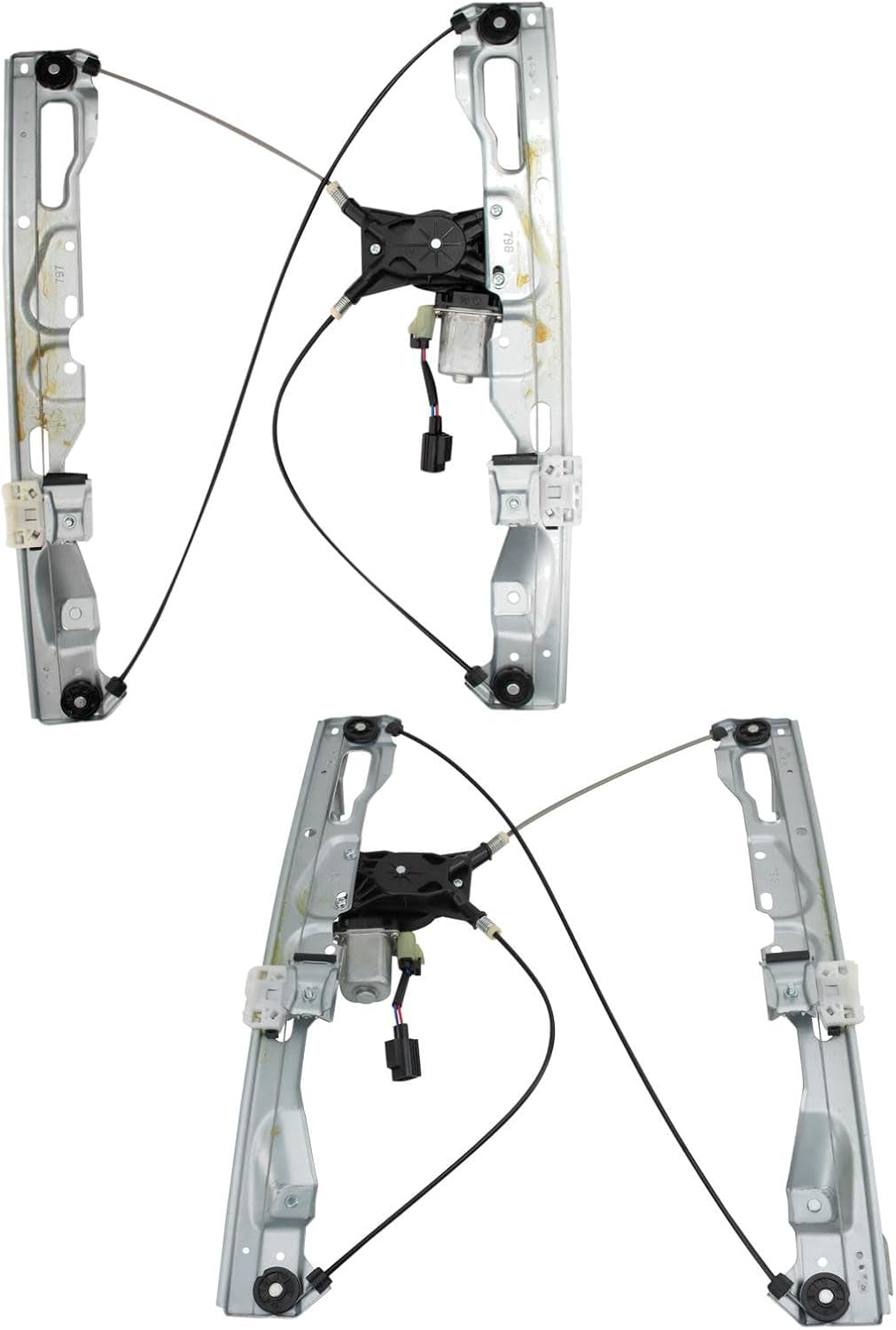 TRQ Rear Window Regulator Kit Power Window Regulator & Motor Assembly Compatible with 2009-2014 Ford F-150