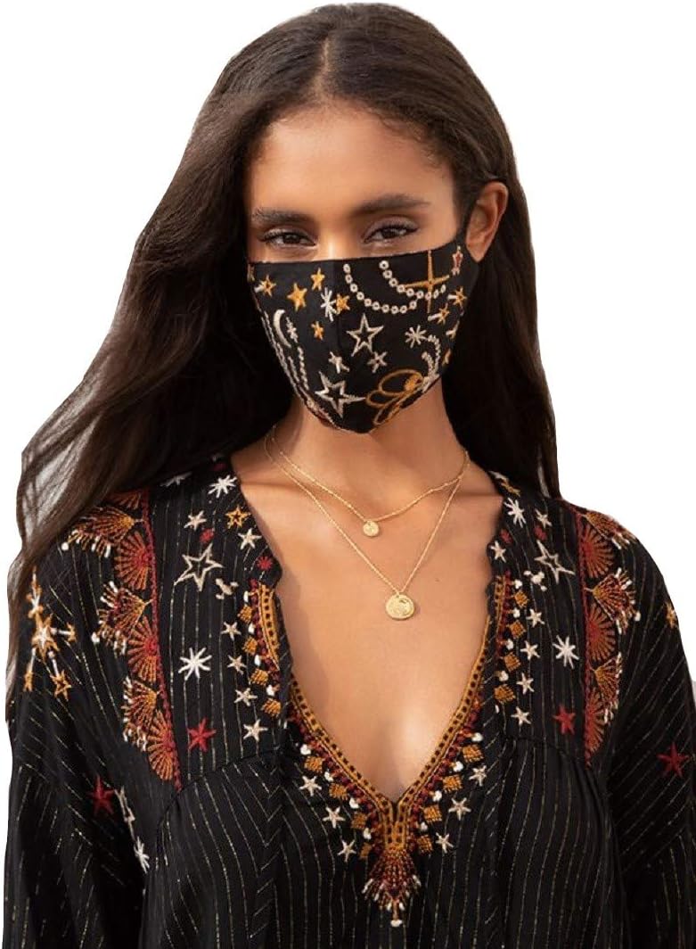 Johnny was Embroidered Masks (Pack of 3) Multi One Size