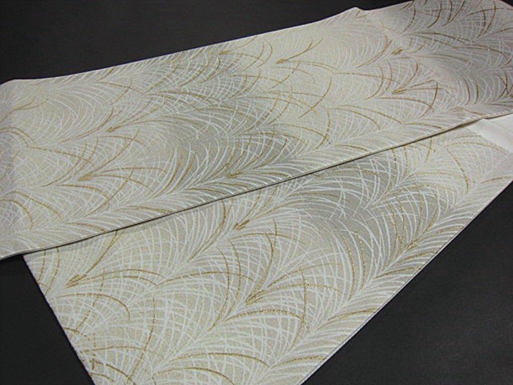 渡文　袋帯「用美錦」別注品　　西陣織　正絹　全通　リバーシブル　　未使用 渡文 袋帯「用美錦」別注 西陣織 正絹 全通 リバーシブル.035ho 楽天