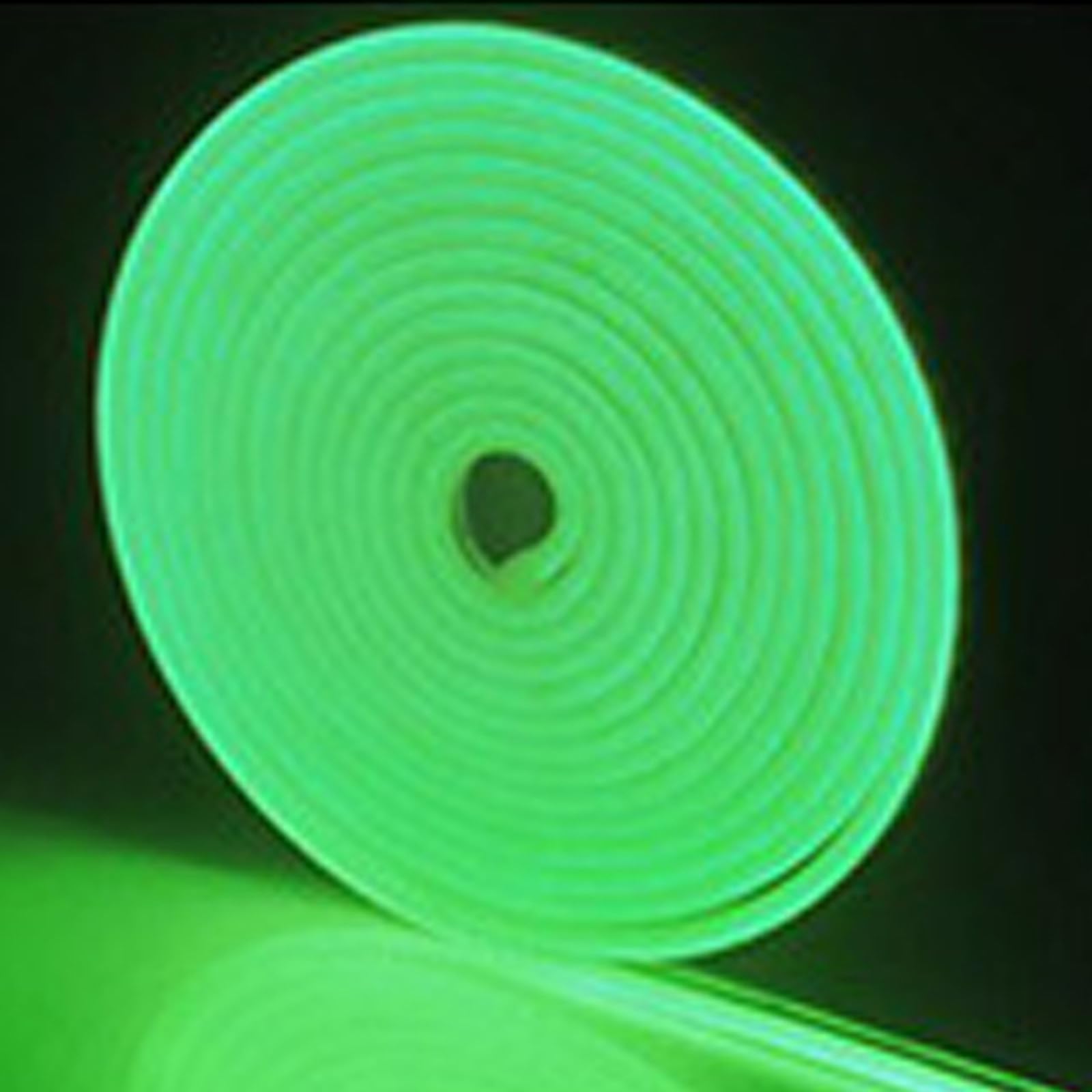 Tira de luz LED, Cuerda de luz de neón de 5m/10m, Tira de luz de neón de 120 LED/m, Tiras de LED Flexibles de Gel de sílice Impermeables 24V 2835,10M-Green