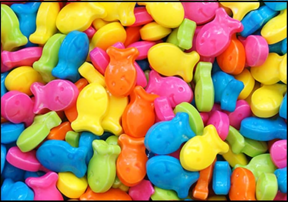 Bayside Candy Fish Fishing Hard Candy - Fish Shaped Hard Candy - Rainbow Aquarium Fish - Candy...