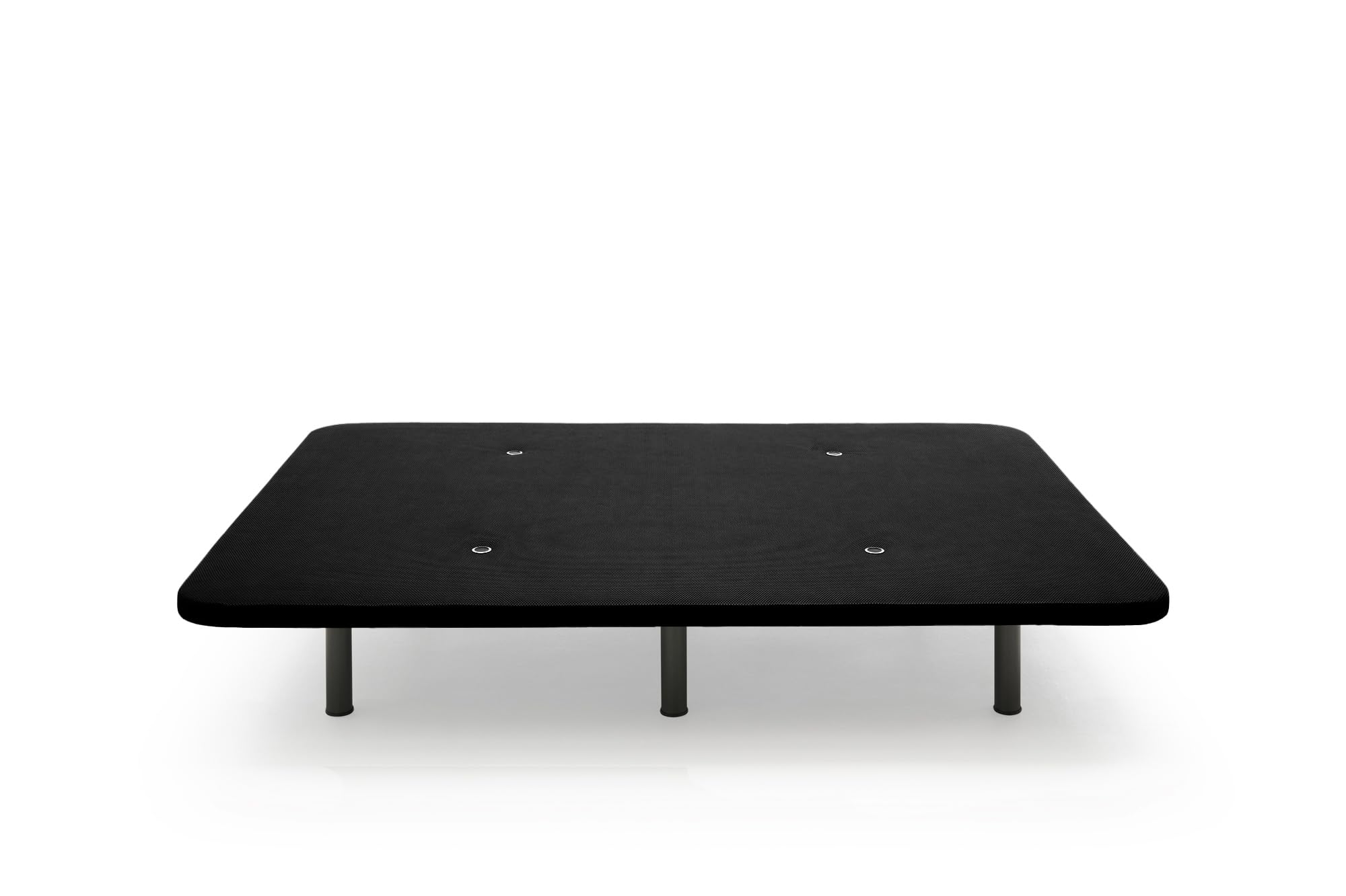 HOGAR24 ES - Base Tapizada en Color Negro - Tejido 3D Transpirable - Estructura Reforzada - Estabilidad y Durabilidad - Incluye Juego de 6 Patas de 32 cm - Medida: 135x190 cm