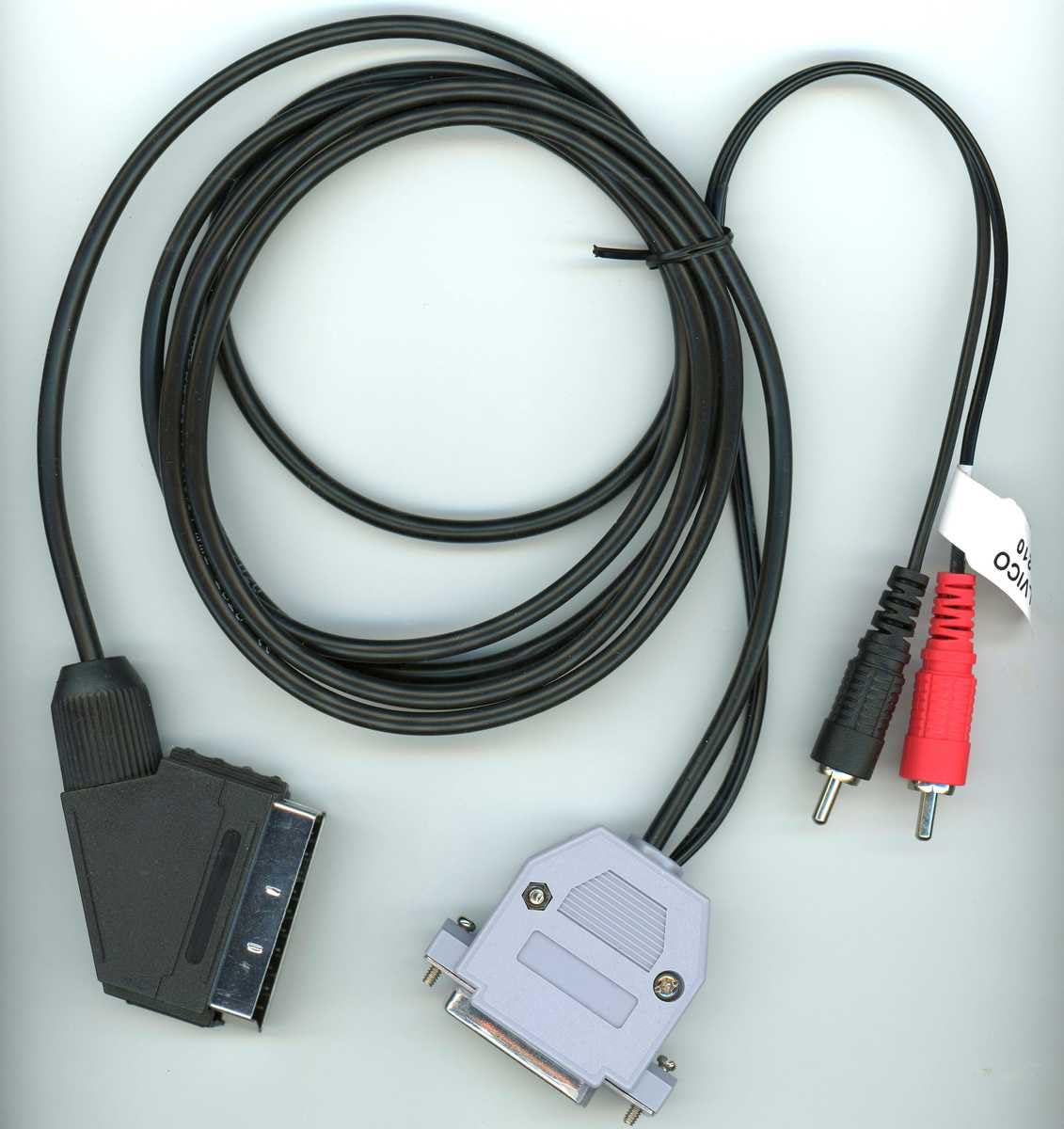 Cavo TV Amiga RGB Scart con ingresso audio extra
