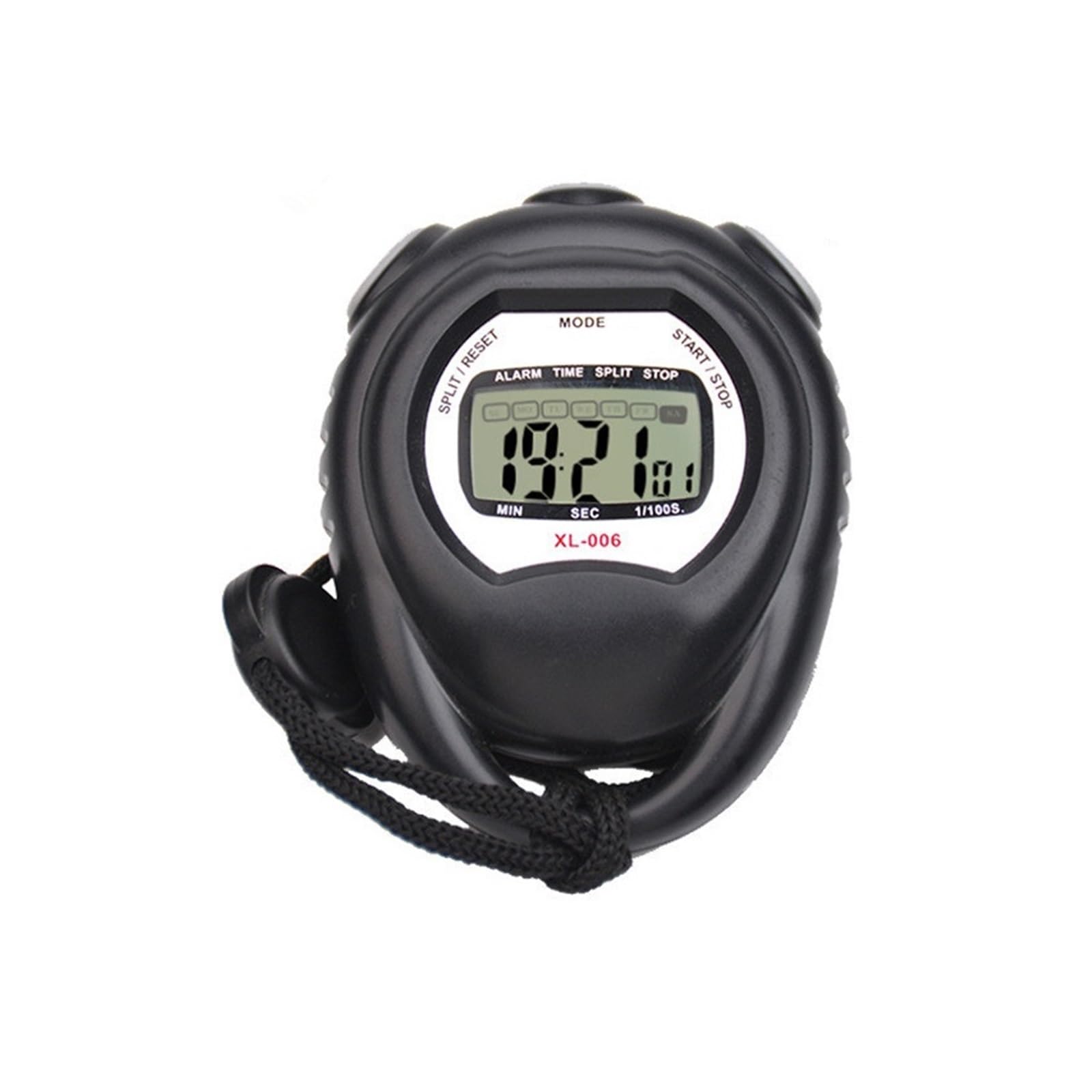 Digital Sports Stopwatch Timer 1/1000 Second Chronograph Counter LCD Training Handheld With Strap Precision Timing