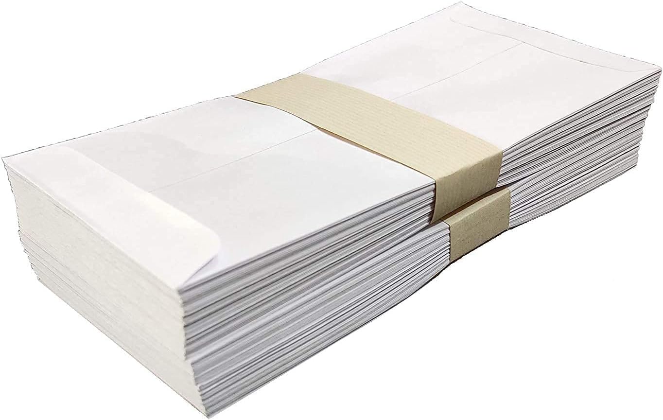 LIRABS® 100 Pieces Premium Super White Envelope for Letter and