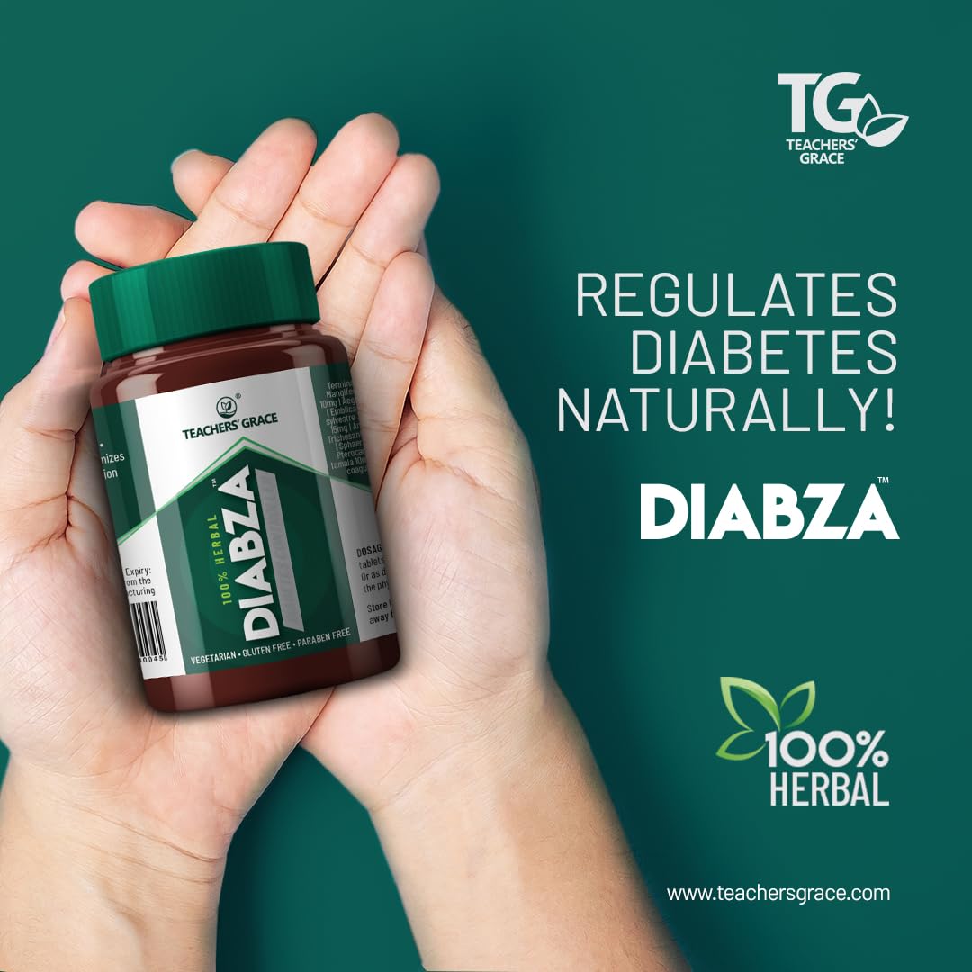 DIABZA 39 Ayurvedic Herbs Supplement - Helps to Maintain Blood Sugar Levels, Improves Glucose Metabolism & Digestion - Gluten & Paraben Free - AYUSH Certified - 60 Tablets 7 61m48OgAPmL. SL1080