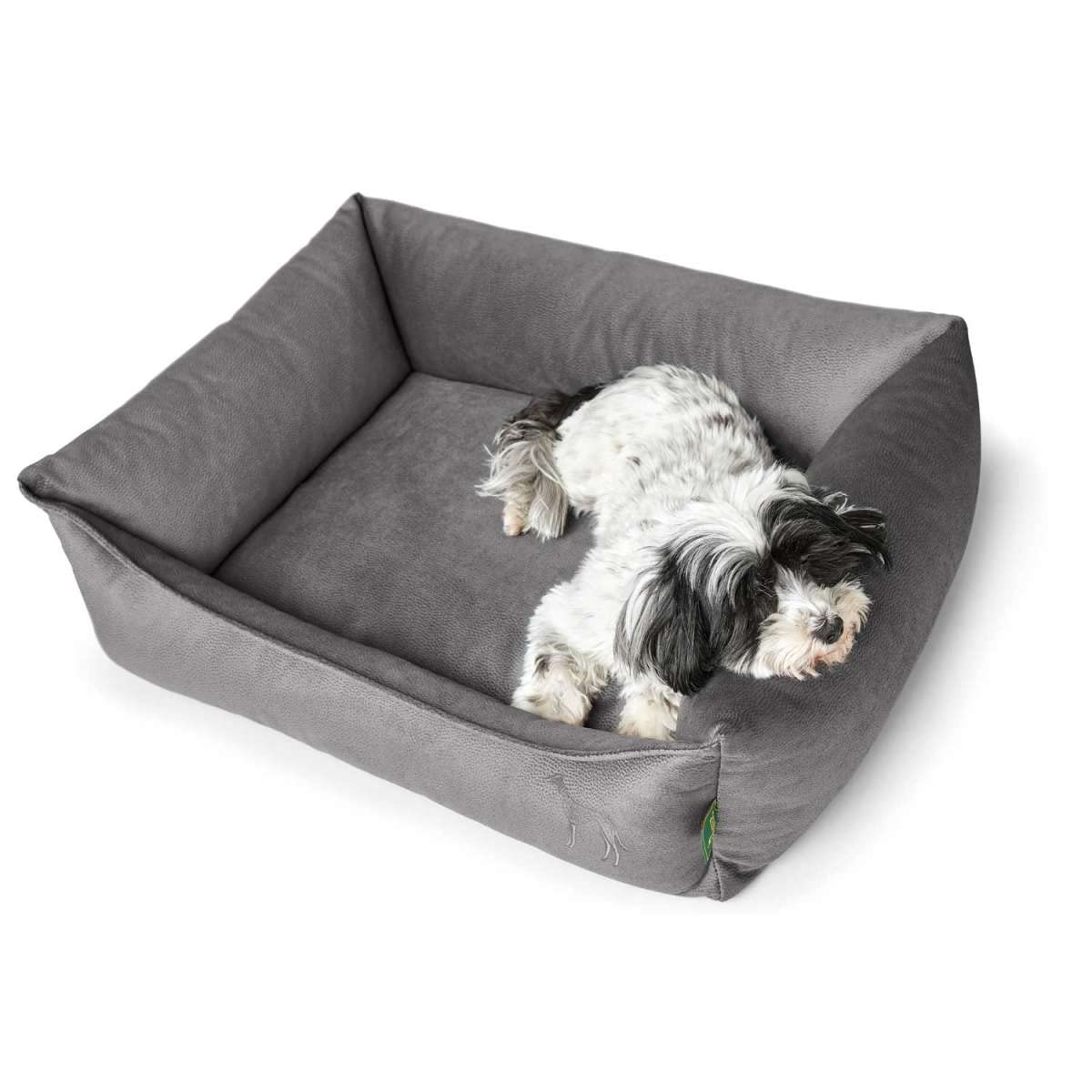 HUNTER Orthopädisches/Ergonomisches Hundekissen Merida mit Memoryschaum, Kann eine gelenk- und rückenschonende Haltung unterstützen; Rutschhemmende Unterseite, Farbe: anthrazit, Größe: L