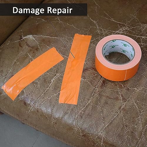 Image of BOMEI PACK Orange Duct Tape, 3Rolls Heavy Duty Strong Industrial Color Duct Tape 9mil x 1.88inch x 30yds for Packing and Repairing