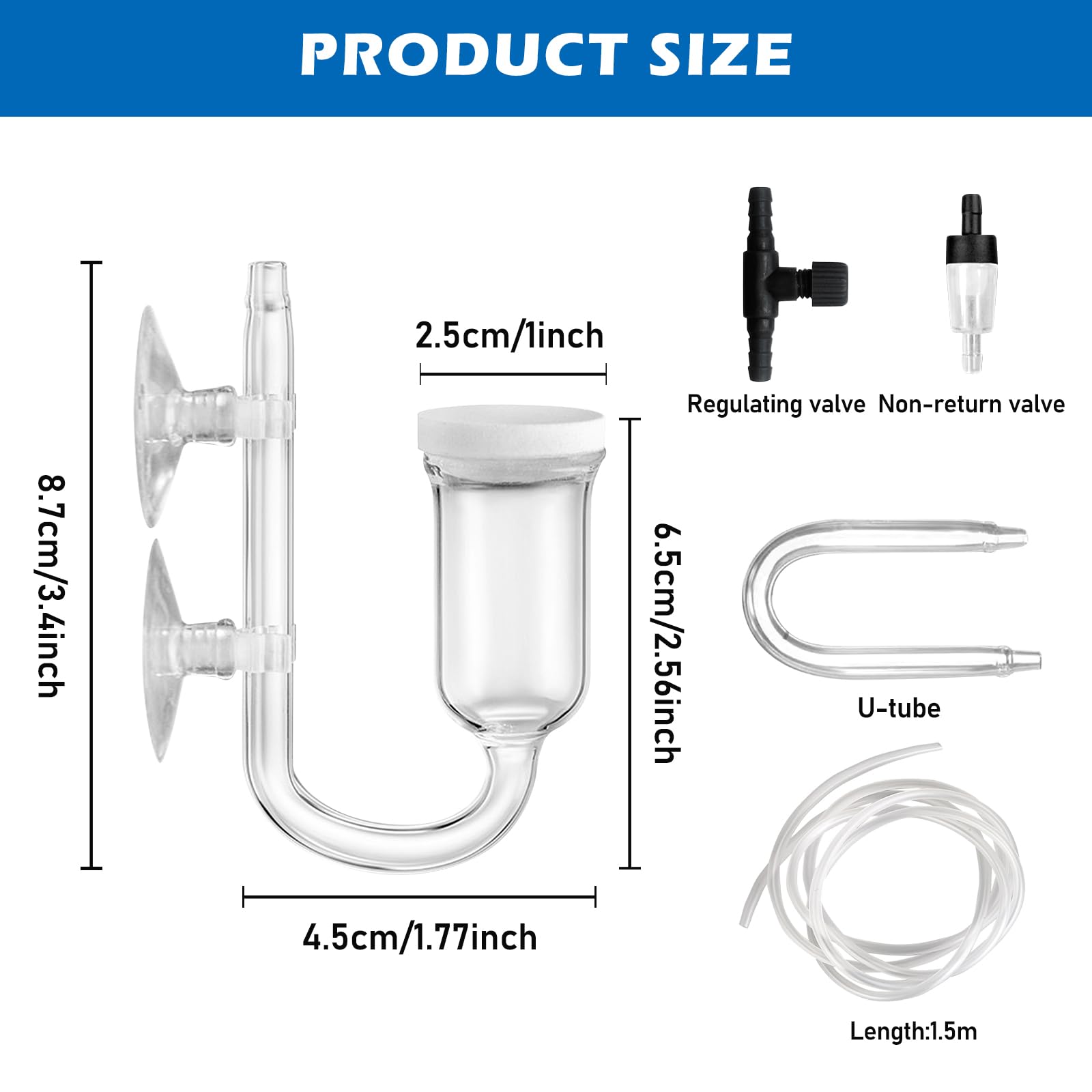 Tubo CO2 Per Acquario - Trasparente, Antiperdita, 4/6 Mm, 3 Metri - Foto 11