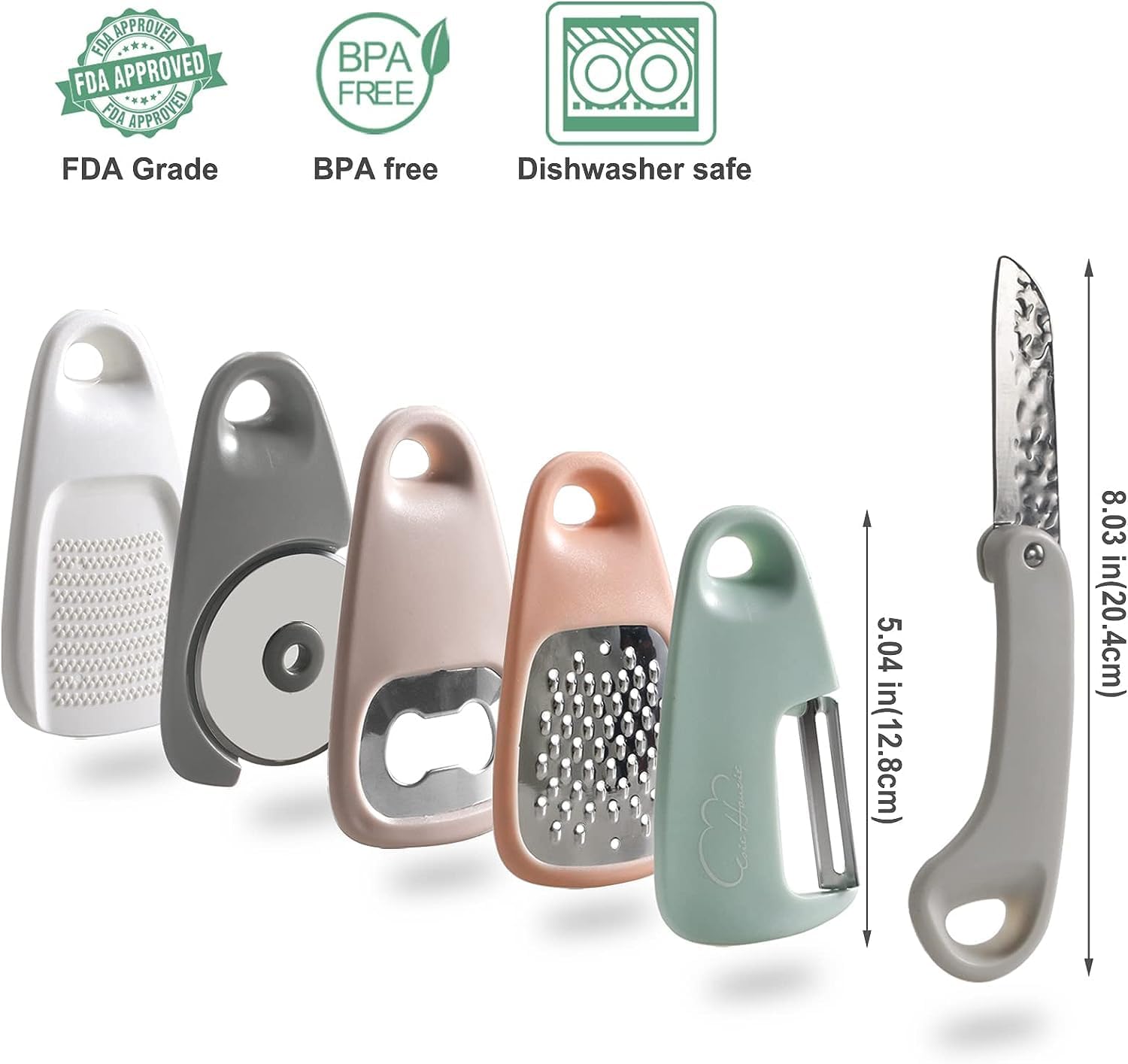 Küchen Gadgets Set: Platzsparende Kochhelfer für Reisen und kleine Küchen