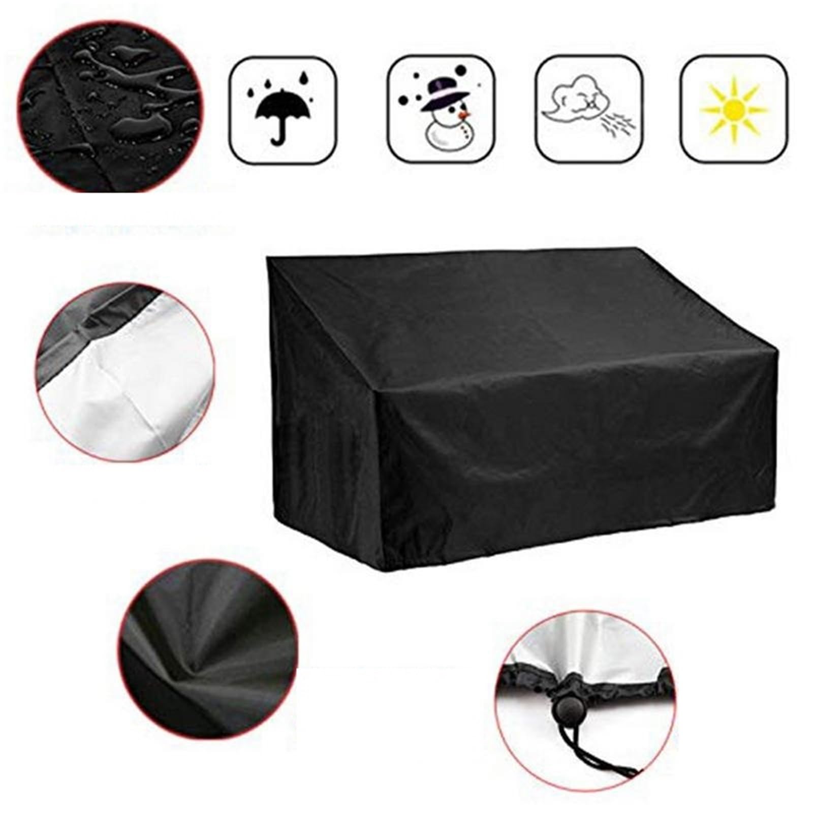 Copri Sedie Esterno Copri Panca da Giardino for Esterni Accessori Classici Copri Panca Coperture for mobili da Giardino(2 Seats)