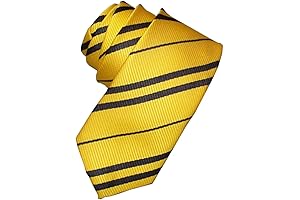 Hufflepuff Striped Tie: A Touch of Magic for Every Fan