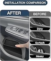 Vista 20 de Ruiya Corolla Cross Door Trash Can for Toyota Corolla Cross Accessories Mini Car Trash Bin with Lid for Storage Plastic Garbage Can Compatible with