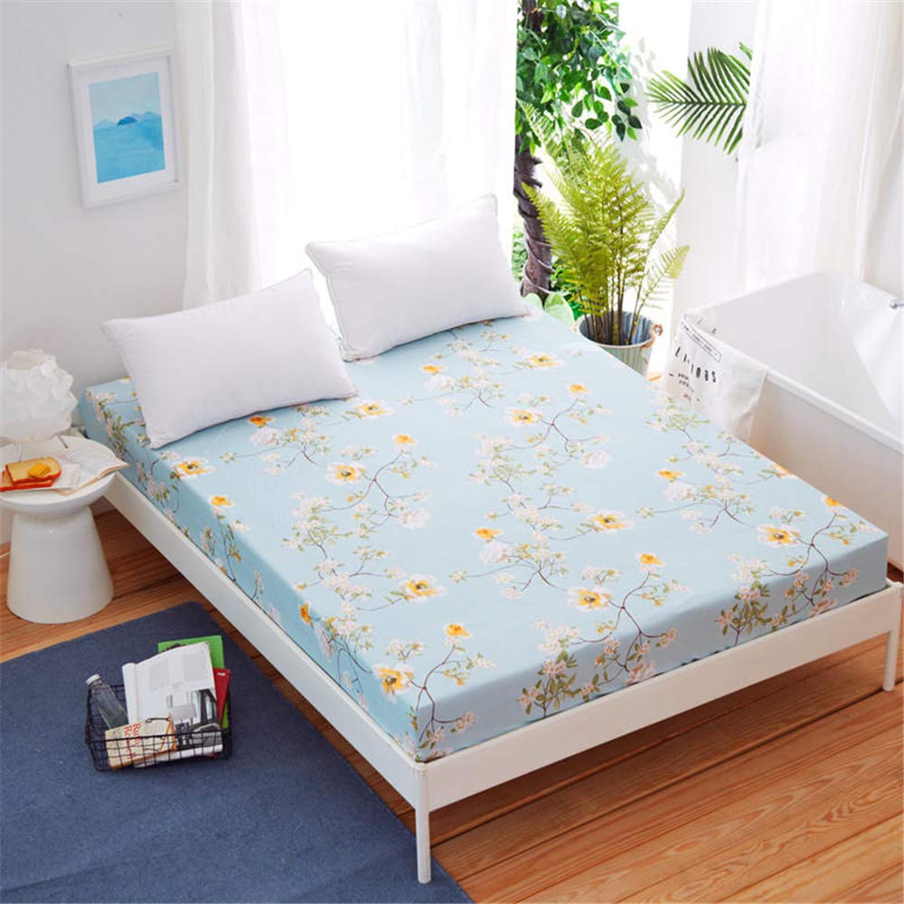 Hoeslaken ledikant 60x120cm - Bloemen patroon – LM Baby Art