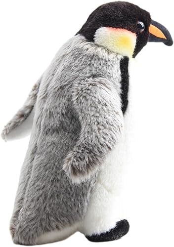 Miniatura 5 de Lindo pingüino realista esponjoso juguete de peluche suave muñeca de 10 pulgadas niños niños regalo de Navidad