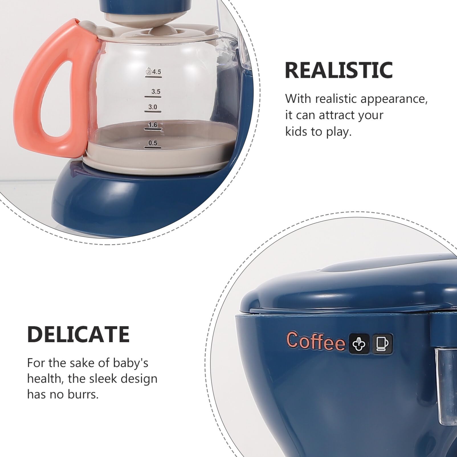 Juguete Cafetera Aparatos de Cocina Simulación Acción Diversión Cocina Mezclar Juguete 5