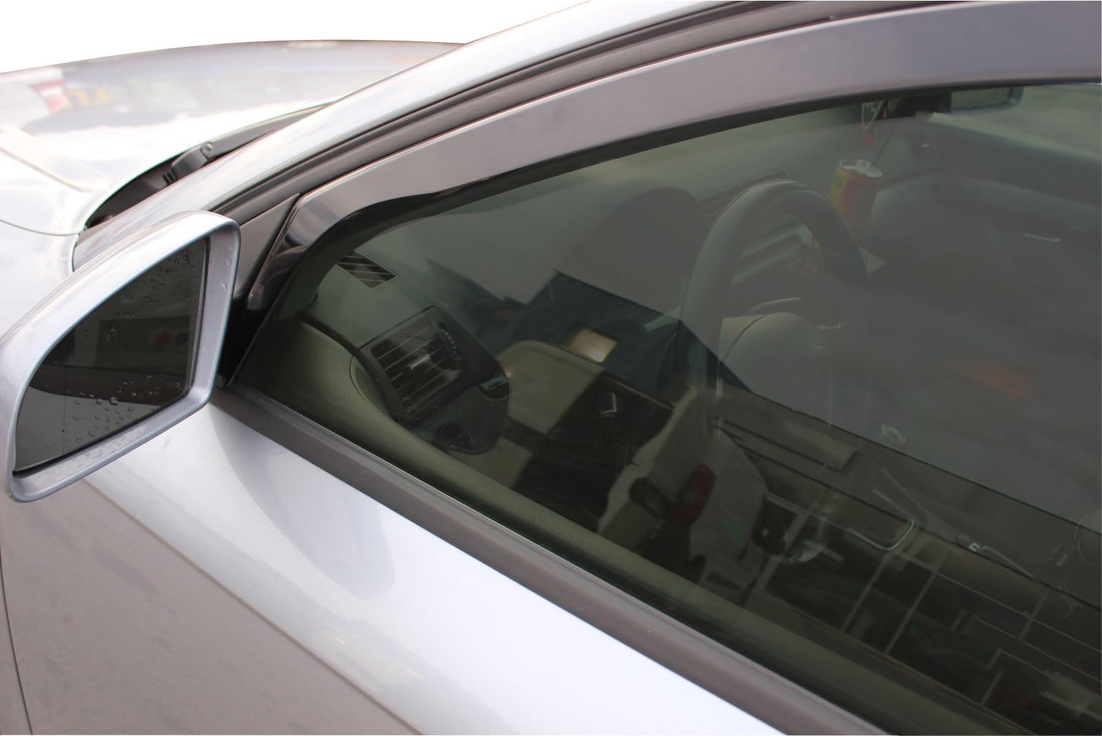 J&J AUTOMOTIVE Windabweiser passend für Audi A4 B6 / B7 2000-2009 4tlg, Heko Regenabweiser Vorne Hinten Getönt Dunkel Passform