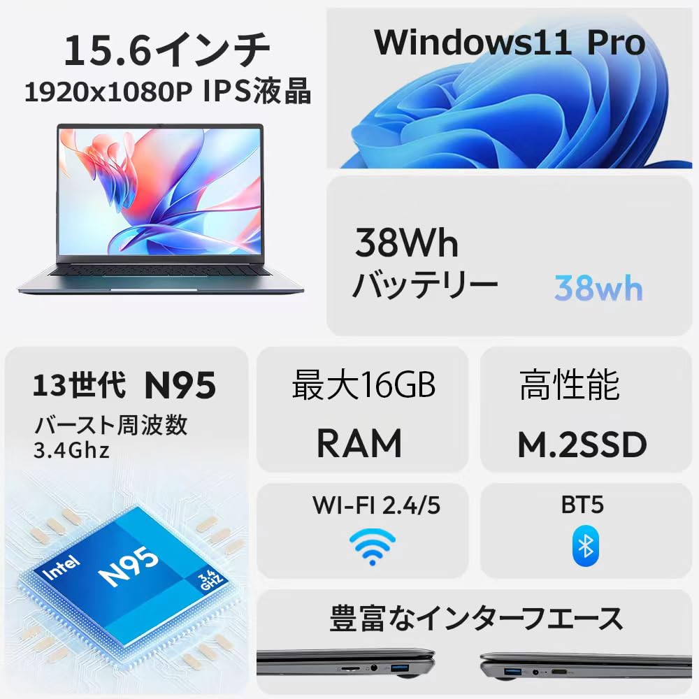 Amazon.co.jp: 【2026最新型】ノートパソコン 第14世代 15.6型 FHD1920