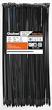 Oksdown 300 mm x 7,6 mm Collier de Serrage Plastique Noir Serre Câbles Longs Rilsan Ultra Solides Résistant aux UV Attache Câble Lot de 100 Pièces