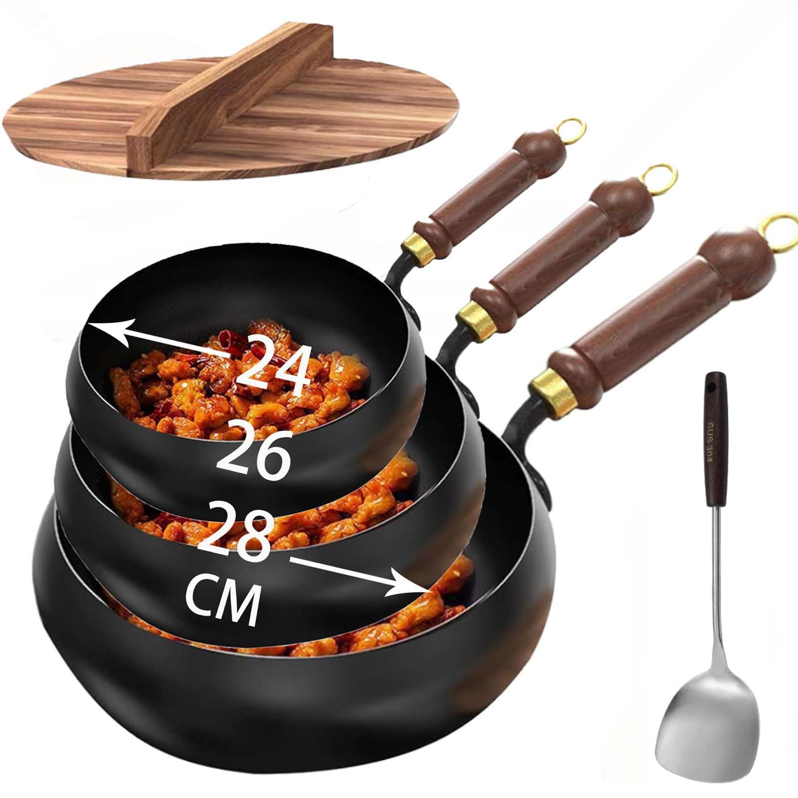 Japanische Handgeschmiedete Eisenpfanne 24cm - Robu Produktbild-Vorschau 2