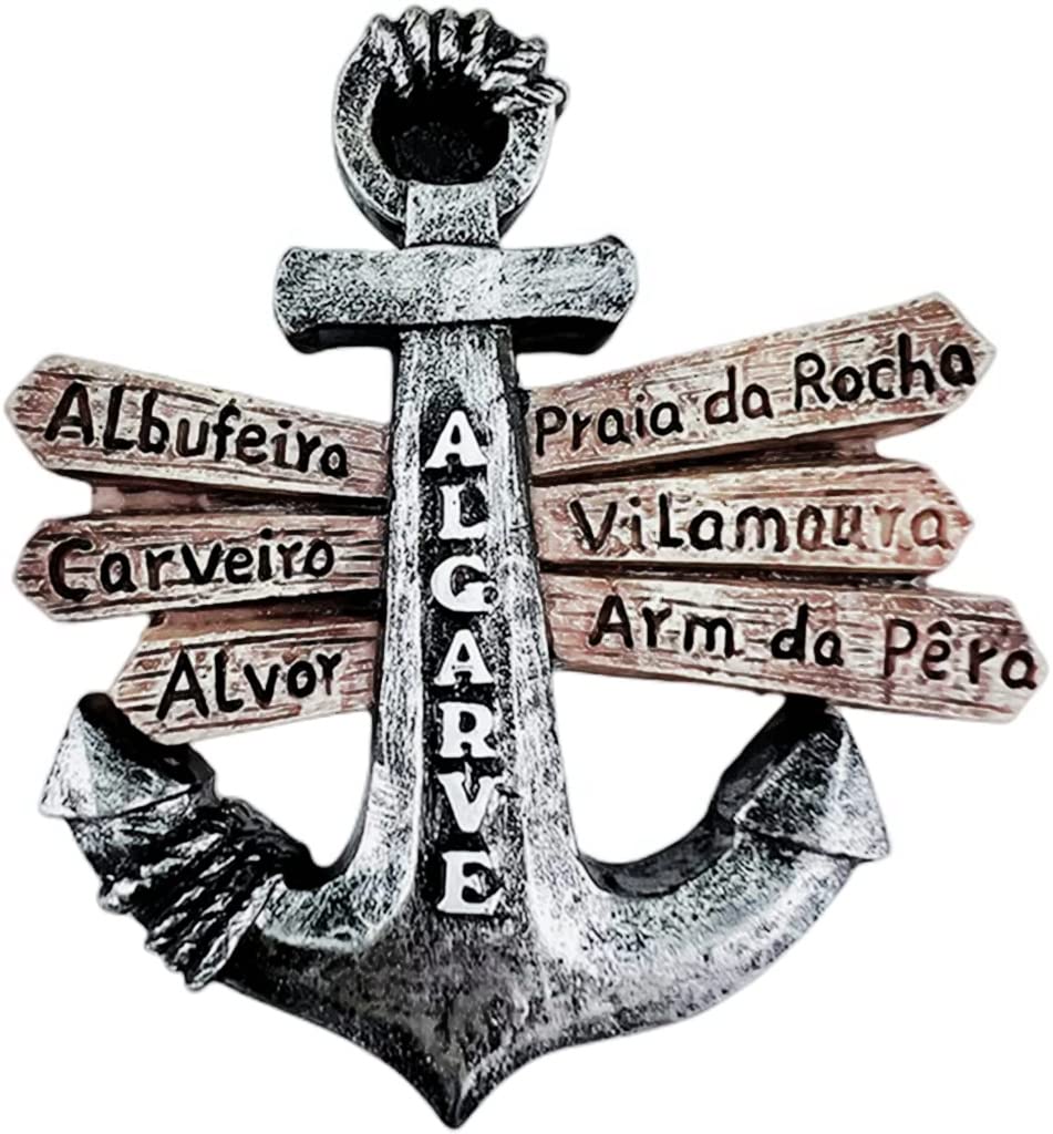 Anchor Style Algarve Portugal Magnet Fridge Refrigerator Magnet Decoration Sticker Souvenir Resin Crafts Kitchen Whiteboard