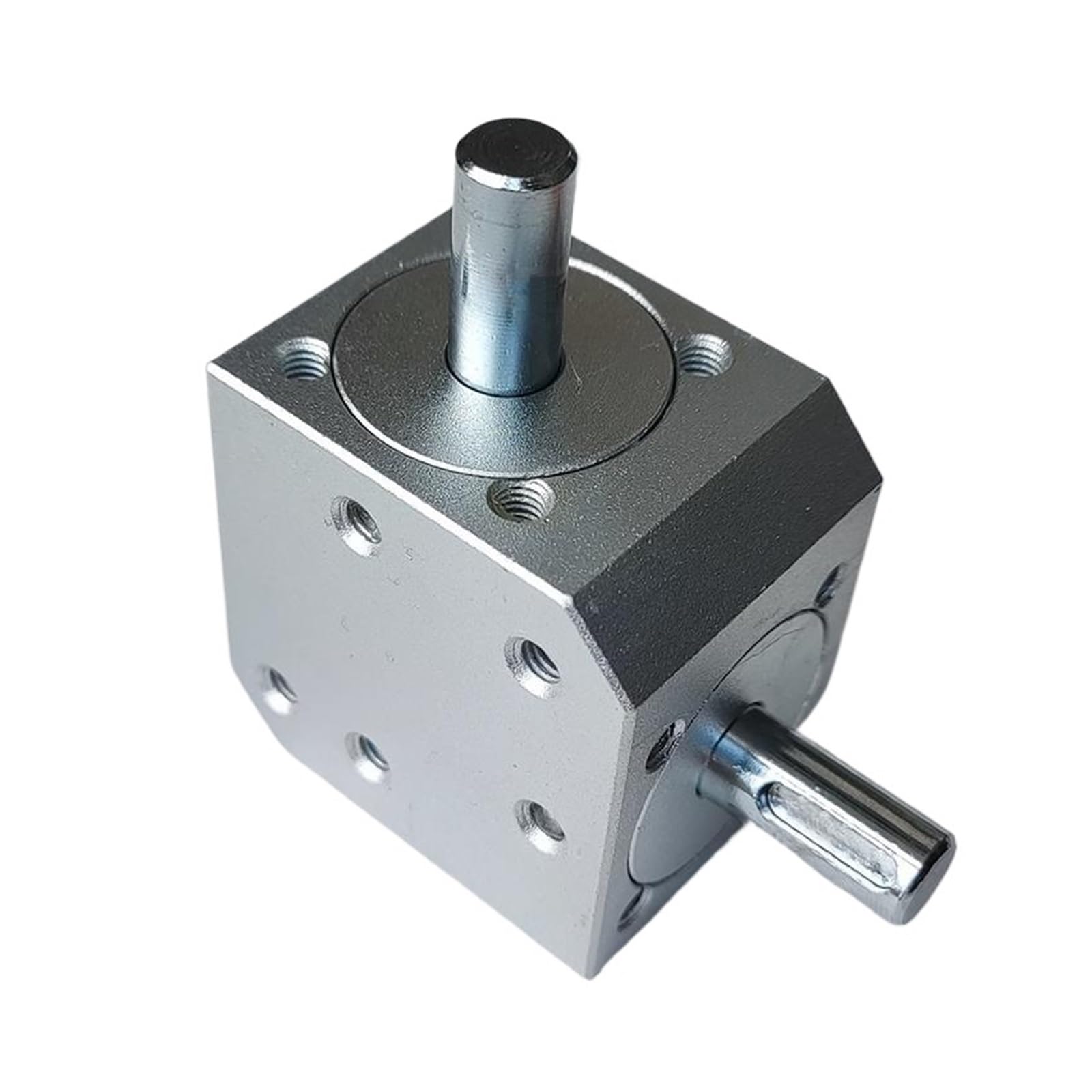 1:1 90 Grad rechtwinkliges Kegelradgetriebe, Lenkgetriebe, horizontaler rechtwinkliger Kommutator, doppelte dreifache 8-mm-Welle für mechanische Heimwerkeranwendungen(Model3)