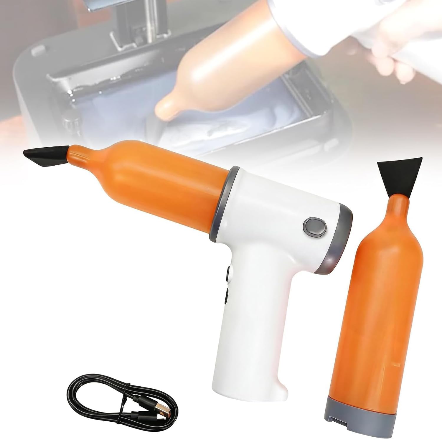 Pompe De Recyclage De Résine pour Imprimante 3D, Système De Collecte des Déchets Dimprimante 3D, avec 2 Flacons De Résine (capacité 300 ML), Embout Bec De Canard, pour Filtrer Et Recycler La