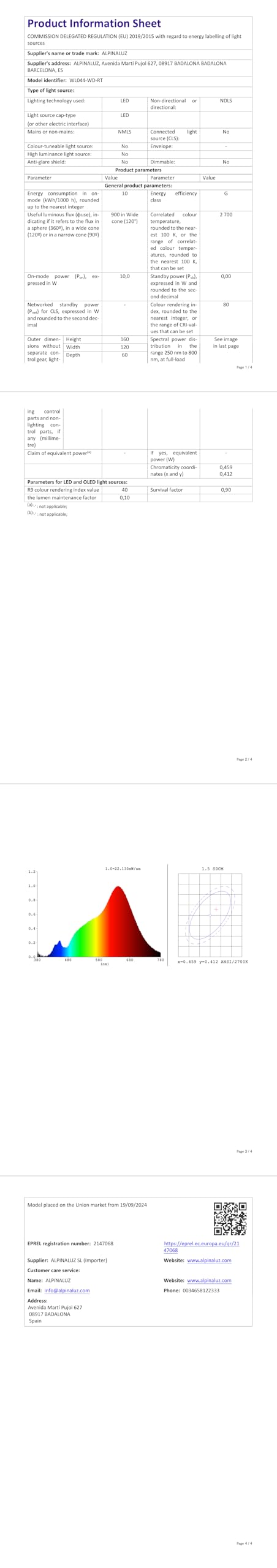 Alpinaluz Aplique de Pared con Foco Derecho, Luz LED de Lectura y Ambiente 2700K, USB-C y USB-A, Repisa para Móvil, Acero con Acabado Madera Clara, Doble Interruptor para Dormitorio Cabecero
