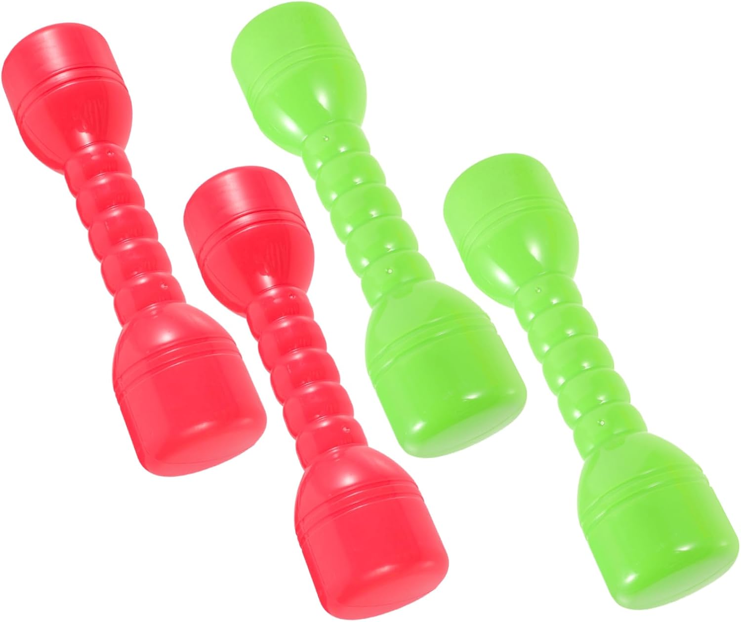 VICASKY 4pcs Lightweight Aquatic Exercise Barbells Water Fitness Dumbbells for Swimming for Childrens Pool Play and Resistance Training