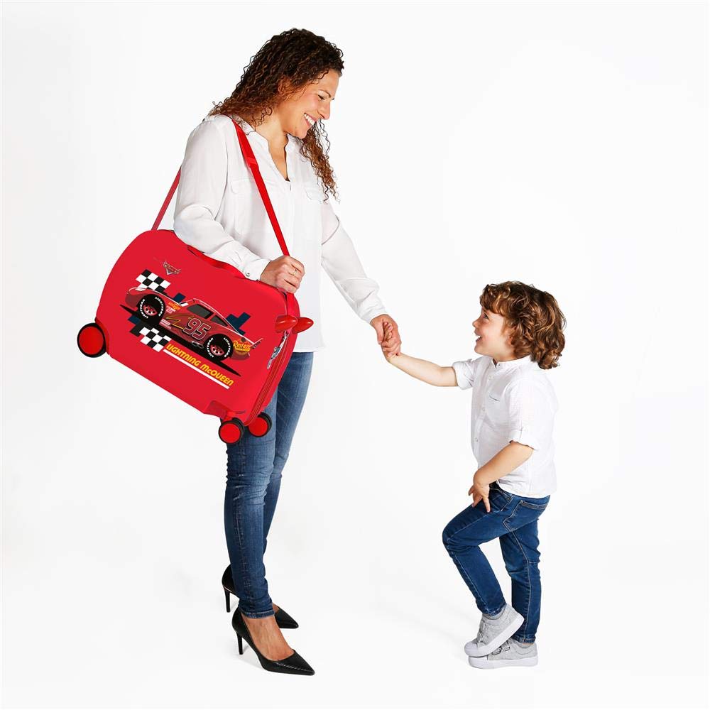 Disney Equipaje- Equipaje para niños, Niños, Mcqueen Roja, Children Suitcase