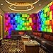 Produktbild Pbbzl Bunte 3D Stereo Cube Tapeten Für Nachtclub Haus Dekor Ktv Wohnzimmer Tapete Benutzerdefinierte Größe Wandbild Vliestapete-120X100Cm