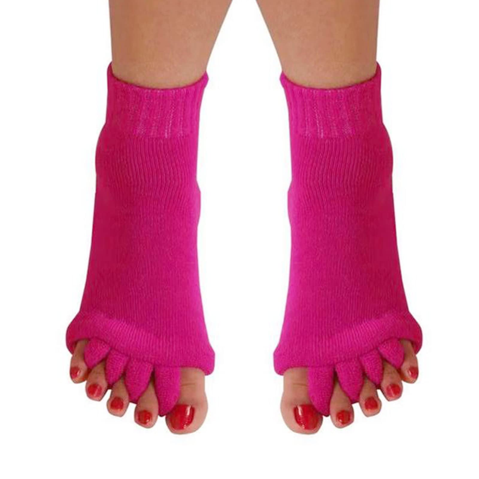 AIBEARTY 1 Pair Yoga Sport Gym Five Toe Separator Socks