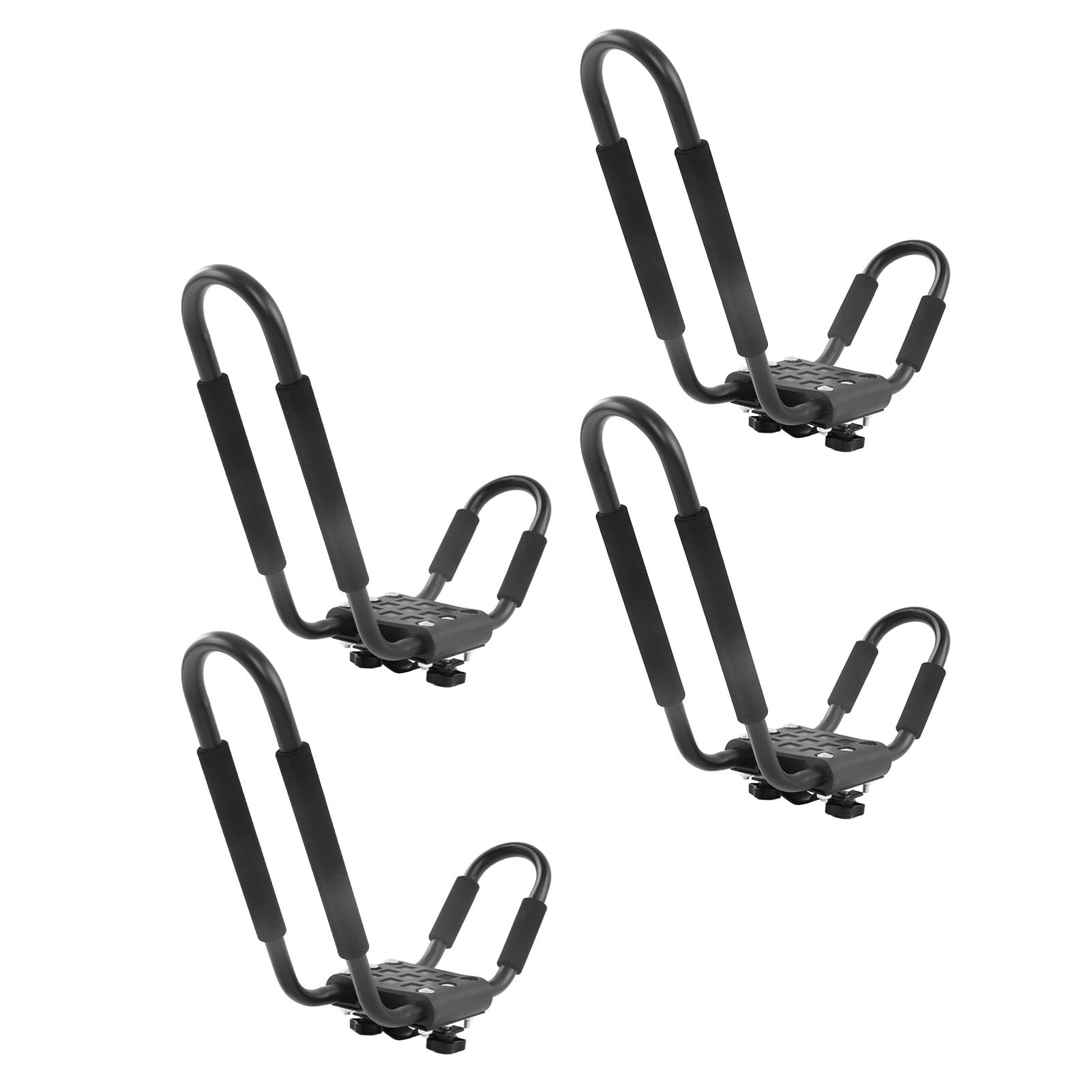 Fafeicy Kajak-Dachträger, 2 Paar Auto-Dachträgerhalter aus Legiertem Stahl mit 150 Pfund Kapazität für Kajaks, Kanus, Surfbretter, Skier