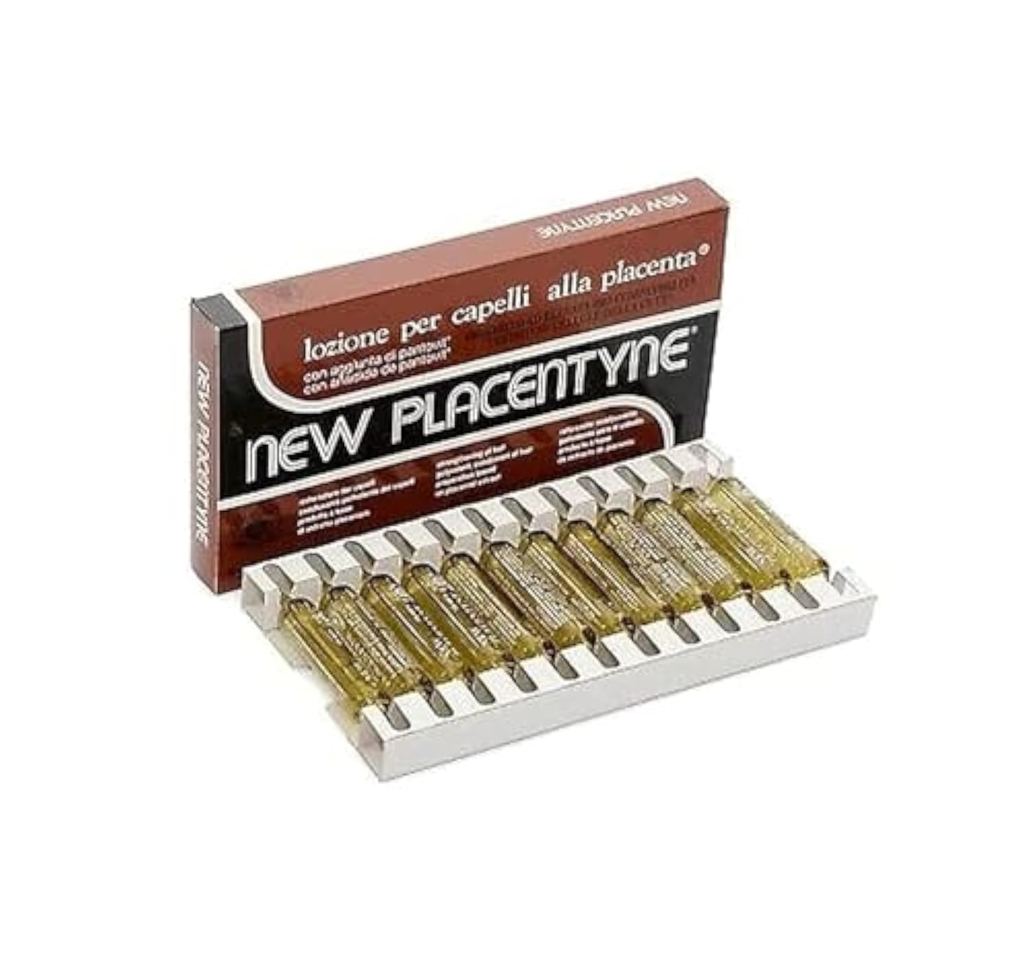 Italian New Placentyne Hair Ampoules 12X10ml