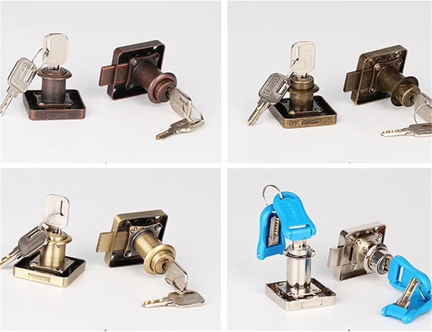 Drawer Lock Bronze with 2 Computer Keys 22 32mm Keyed Different Furniture Hardware MMS386 1Pcs(1 pcs NO 13)