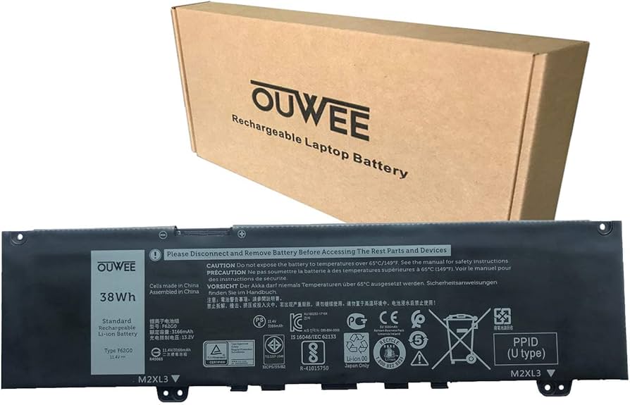 Amazon.com: OUWEE F62G0 Laptop Battery Compatible with Dell
